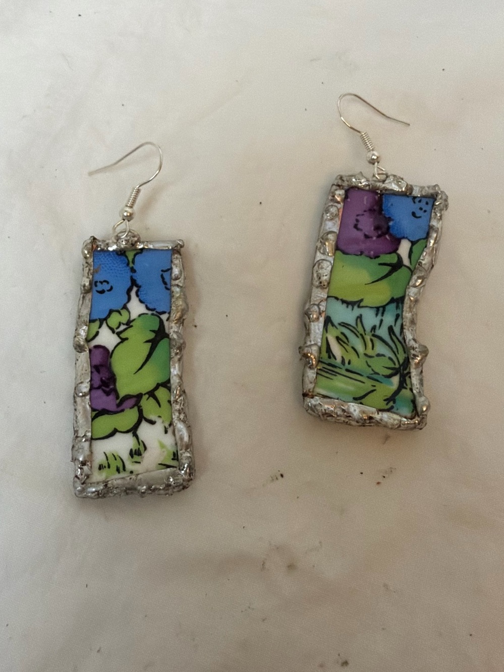 Grainsborough China Staffordshire Floral Earrings